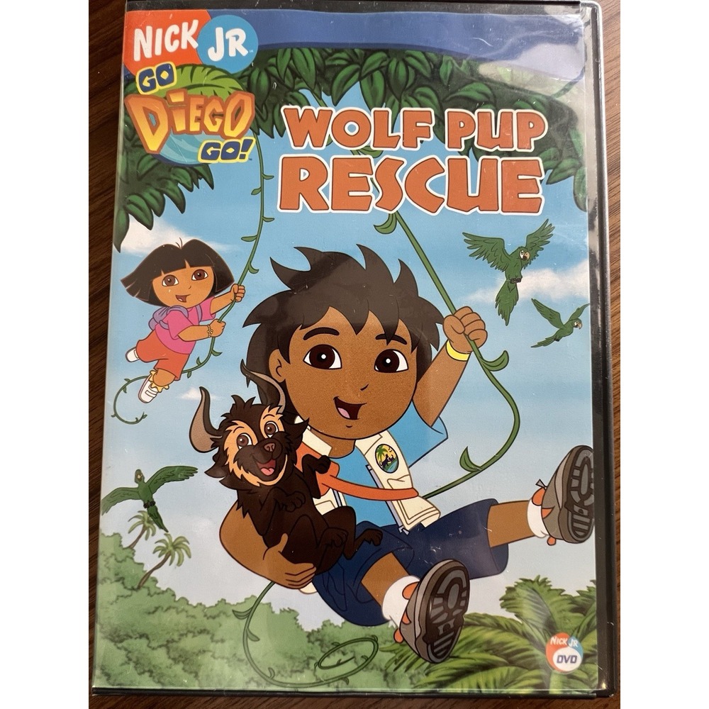 Nick Jr Go Diego Go Wolf Pup Rescue DVD 2006 Paramount Animated Educational